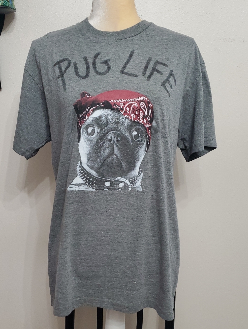 "Pug Life" tee size large